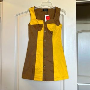Retro snap up dress